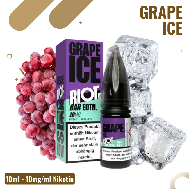 Riot Salt BAR EDTN 10ml - Grape Ice