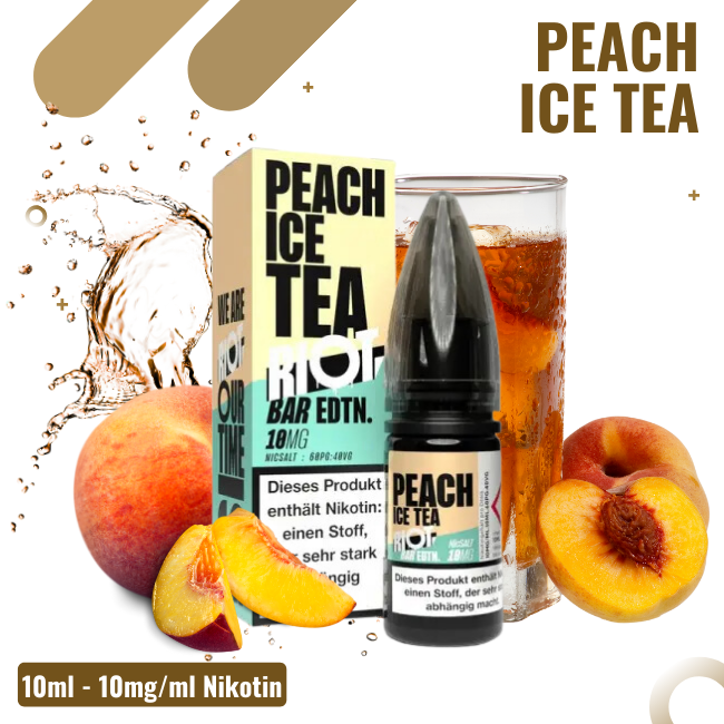 Riot Salt BAR EDTN 10ml - Peach Ice Tea