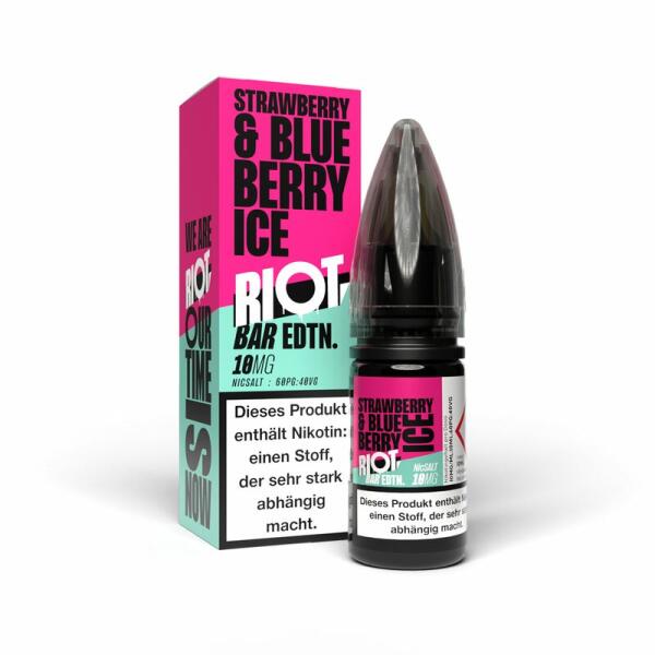 Riot Salt BAR EDTN 10ml - Strawberry Blueberry Ice