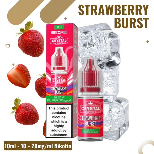 SKE Crystal Liquid NicSalt - Strawberry Burst