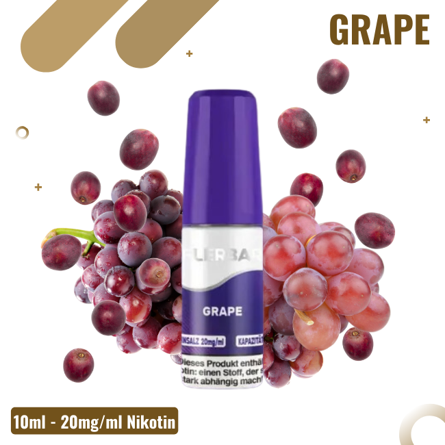 Flerbar Liquid Nikotinsalz 10ml - Grape - 20mg Nikotin
