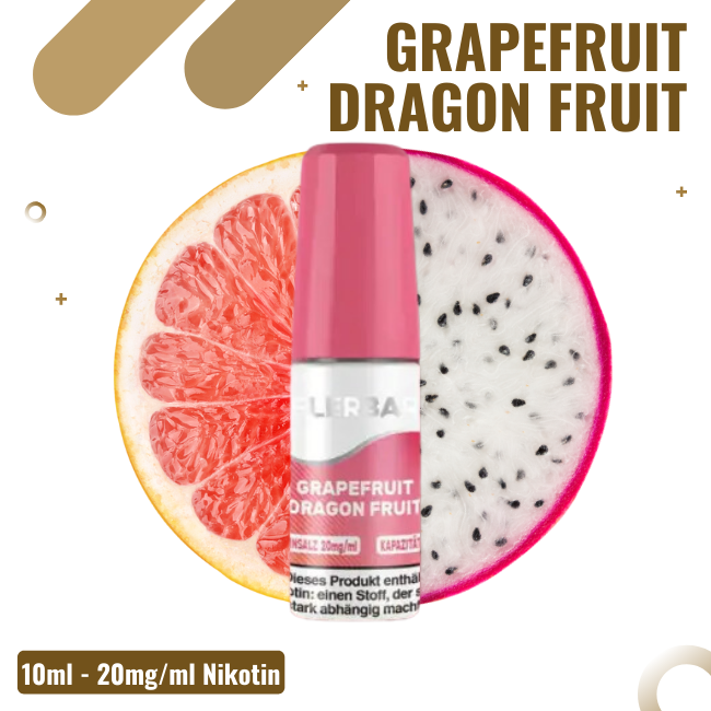 Flerbar Liquid Nikotinsalz 10ml - Grapefruit Dragon Fruit - 20mg Nikotin