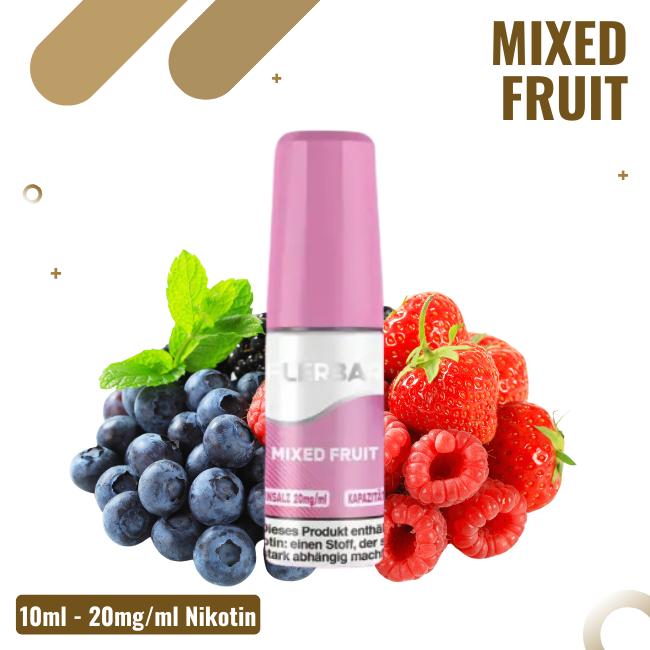 Flerbar Liquid Nikotinsalz 10ml - Mixed Fruit - 20mg Nikotin