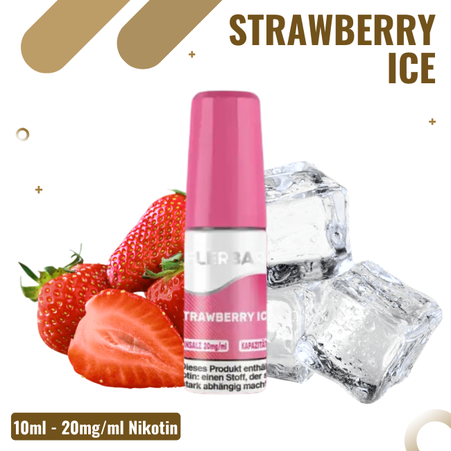 Flerbar Liquid Nikotinsalz 10ml - Strawberry Ice - 20mg Nikotin