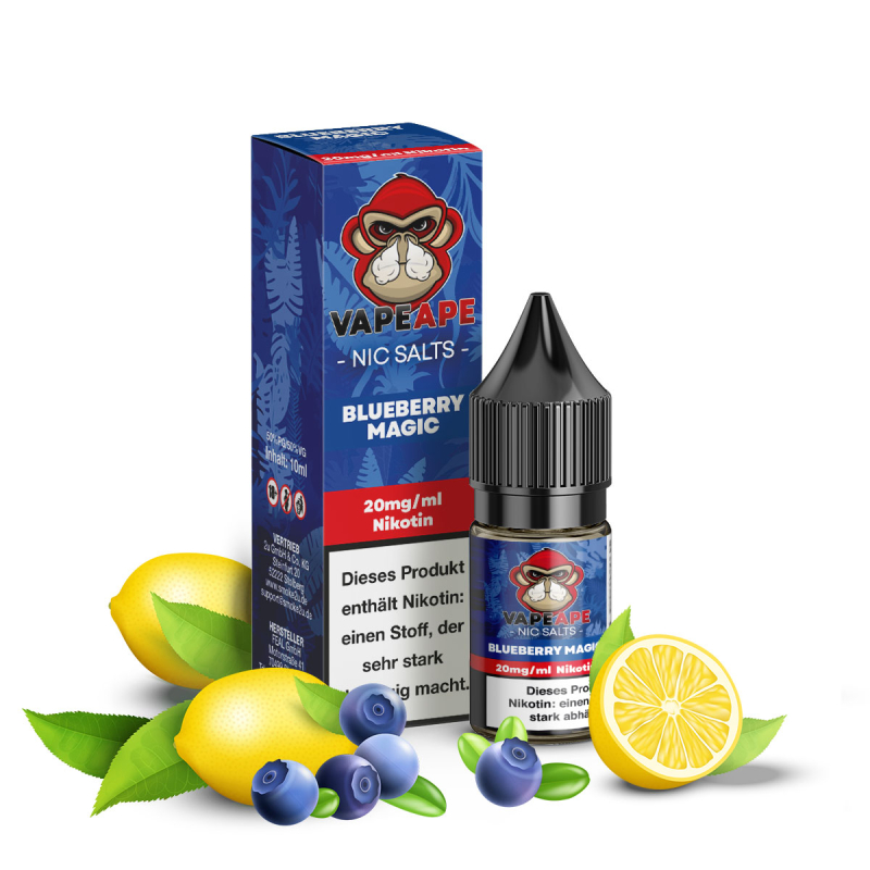 VapeApe Liquid 10ml - Blueberry Magic - 20mg Nikotin