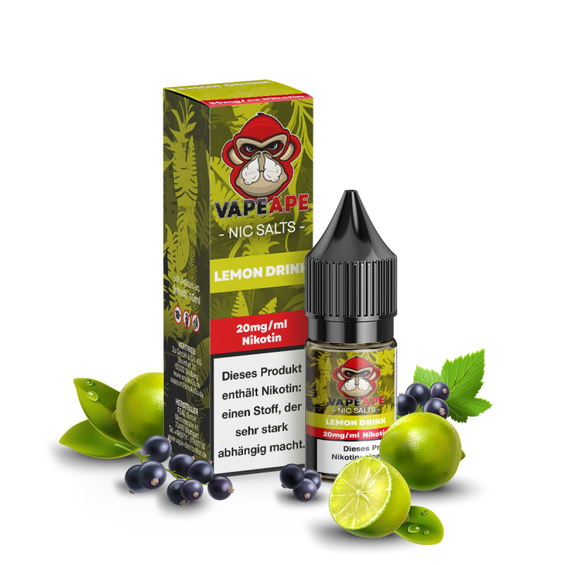 VapeApe Liquid 10ml - Lemon Drink - 20mg Nikotin