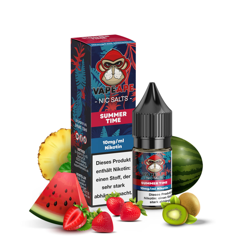VapeApe Liquid 10ml - Summertime - 10mg Nikotin