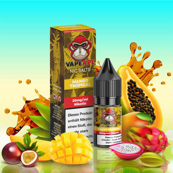 VapeApe Liquid 10ml - Mango Tropical