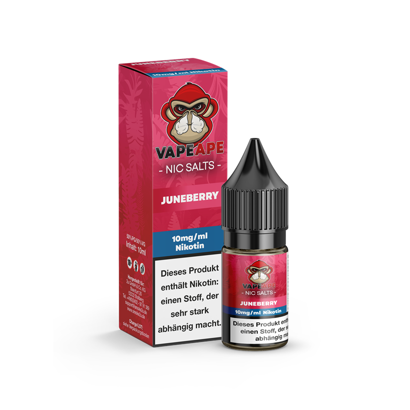 VapeApe Liquid 10ml - Juneberry - 10mg Nikotin