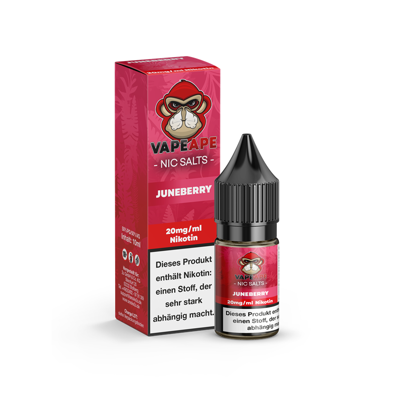 VapeApe Liquid 10ml - Juneberry - 20mg Nikotin