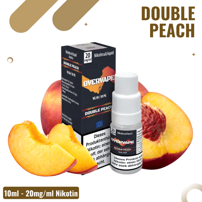 Overvape Liquid NicSalt - Double Peach - 20mg Nikotin
