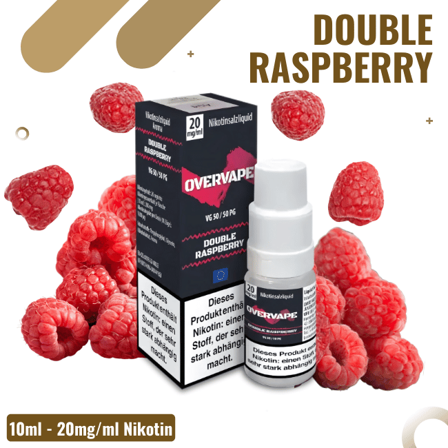 Overvape Liquid NicSalt - Double Raspberry - 20mg Nikotin