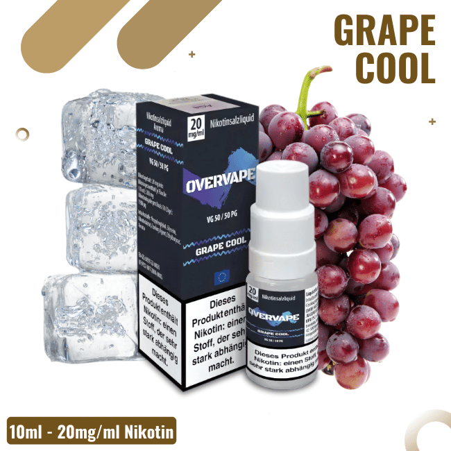 Overvape Liquid NicSalt - Grape Cool - 20mg Nikotin
