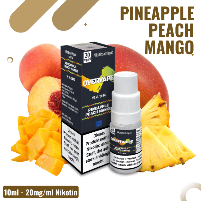 Overvape Liquid NicSalt - Pineapple Peach Mango - 20mg Nikotin