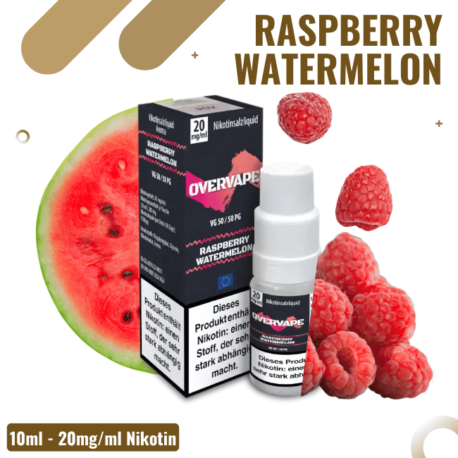 Overvape Liquid NicSalt - Raspberry Watermelon - 20mg Nikotin