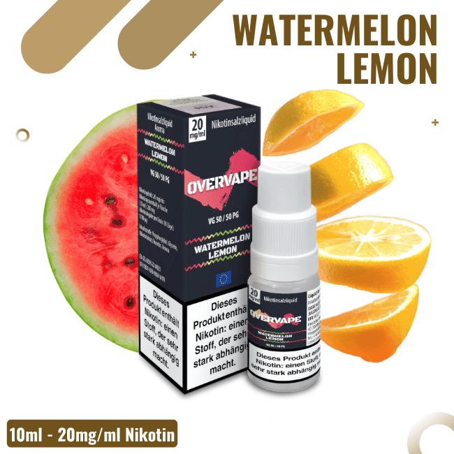 Overvape Liquid NicSalt - Watermelon Lemon - 20mg Nikotin