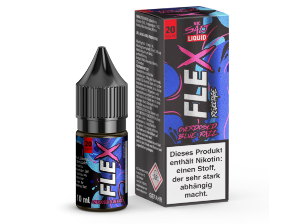 Revoltage FLEX Overdosed Liquid - Blue Razz