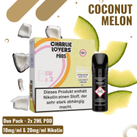 Charlie Lovers Pod - Duopack - Coconut Melon  - 20mg Nikotin