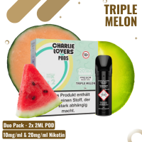 Charlie Lovers Pod - Duopack - Triple Melon  20mg Nikotin