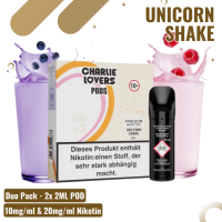 Charlie Lovers Pod - Duopack - Unicorn Shake  - 20mg Nikotin