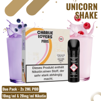 Charlie Lovers Pod - Duopack - Unicorn Shake  - 20mg Nikotin