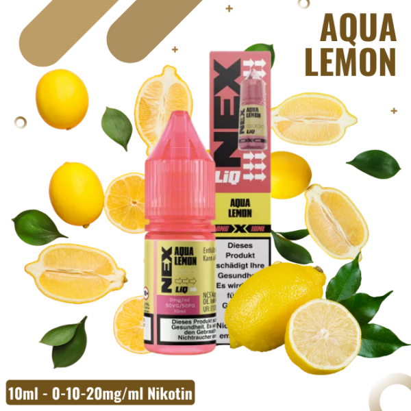 Nexliq Liquid 10ml - Aqua Lemon - Nikotinsalz