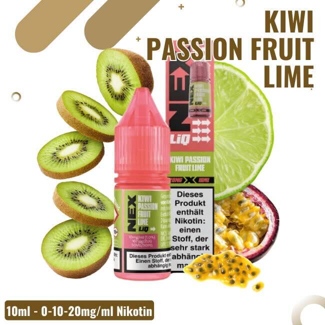 Nexliq Liquid 10ml - Kiwi Passionfruit Lime  - Nikotinsalz