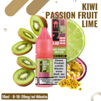 Nexliq Liquid 10ml - Kiwi Passionfruit Lime  - Nikotinsalz