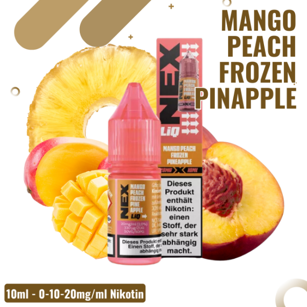 Nexliq Liquid 10ml - Mango Peach Frozen Pineapple - Nikotinsalz