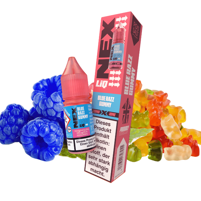 Nexliq Liquid 10ml - Blue Razz Gummy - Nikotinsalz - 10mg Nikotin