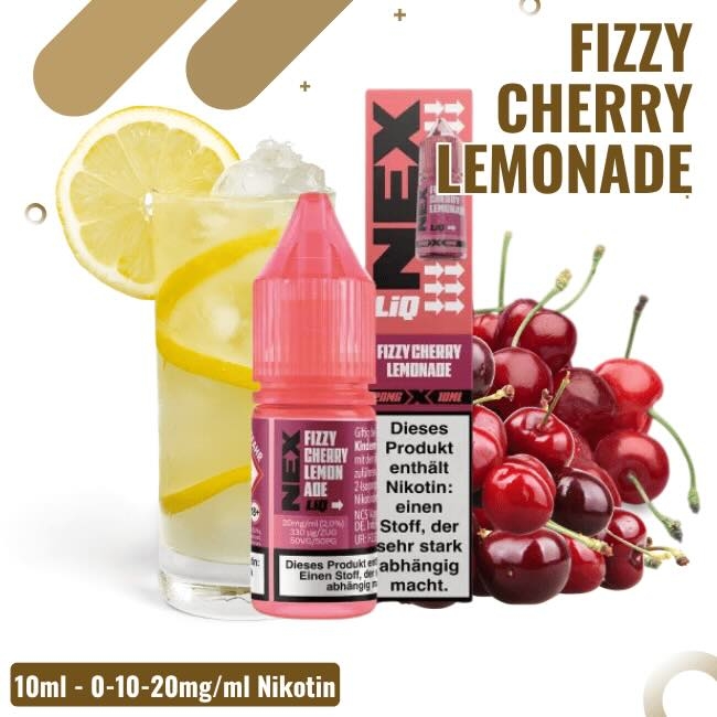 Nexliq Liquid 10ml - Fizzy Cherry Lemonade - Nikotinsalz - 0mg Nikotin