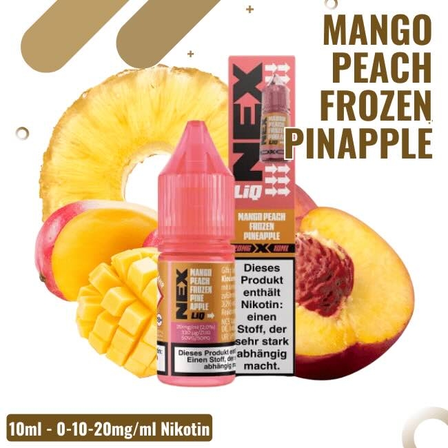 Nexliq Liquid 10ml - Mango Peach Frozen Pineapple - Nikotinsalz - 10mg Nikotin
