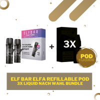 Elf Bar ELFA Bundle - Refillable POD + 3x Liquid