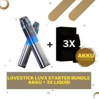 LUVX Starter Bundle - Akku + 3x Liquid