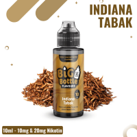 Big Bottle Liquid 10ml - Indiana Tabak - NicSalt