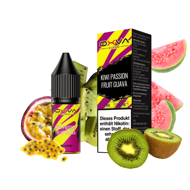 Oxva Liquid NicSalt 10ml - Kiwi Passion Fruit Guava - 20mg Nikotin