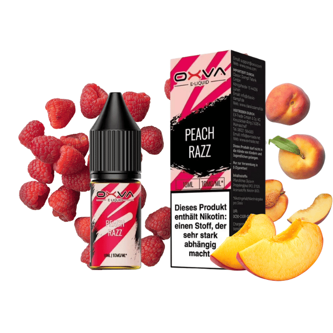 Oxva Liquid NicSalt 10ml - Peach Razz - 10mg Nikotin