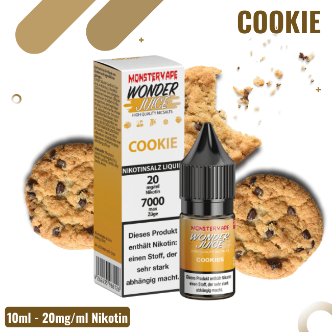 Wonder Juice 7000 Liquid 10ml - Cookie - 20mg Nikotin