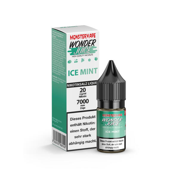 Wonder Juice 7000 Liquid 10ml - Ice Mint - 20mg Nikotin