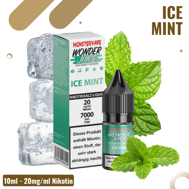 Wonder Juice 7000 Liquid 10ml - Ice Mint - 20mg Nikotin