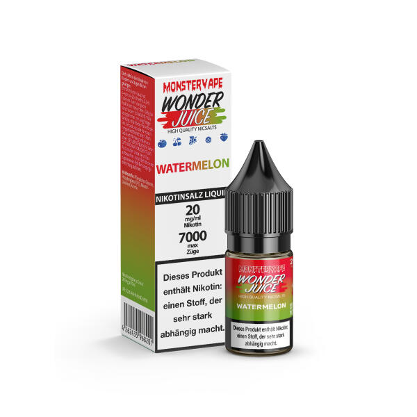 Wonder Juice 7000 Liquid 10ml - Watermelon - 20mg Nikotin