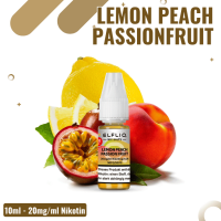 Elf Bar Elfliq 10ml - Lemon Peach Passionfruit - 20mg...