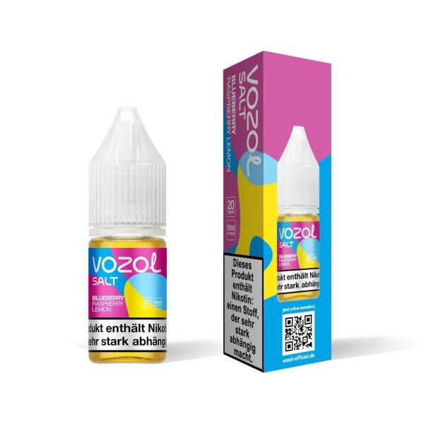 Vozol Liquid NicSalt 10ml - Blueberry Raspberry Lemon - 20mg Nikotin