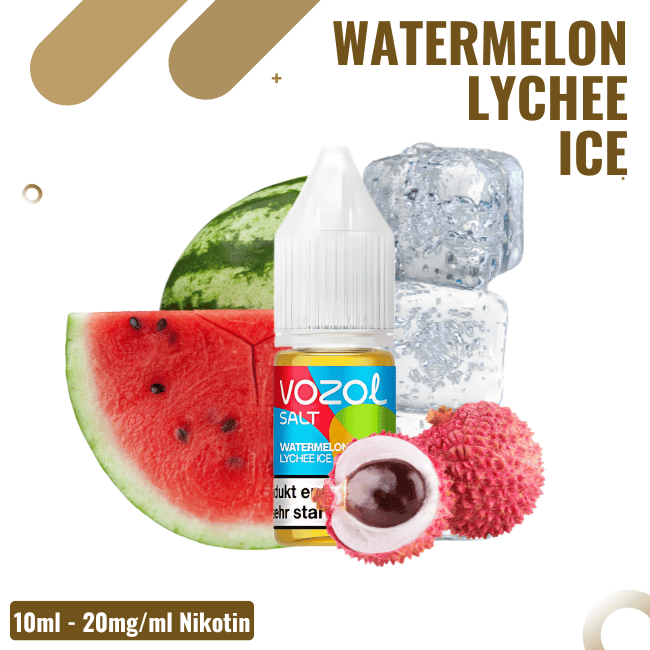 Vozol Liquid NicSalt 10ml - Watermelon Lychee Ice - 20mg Nikotin