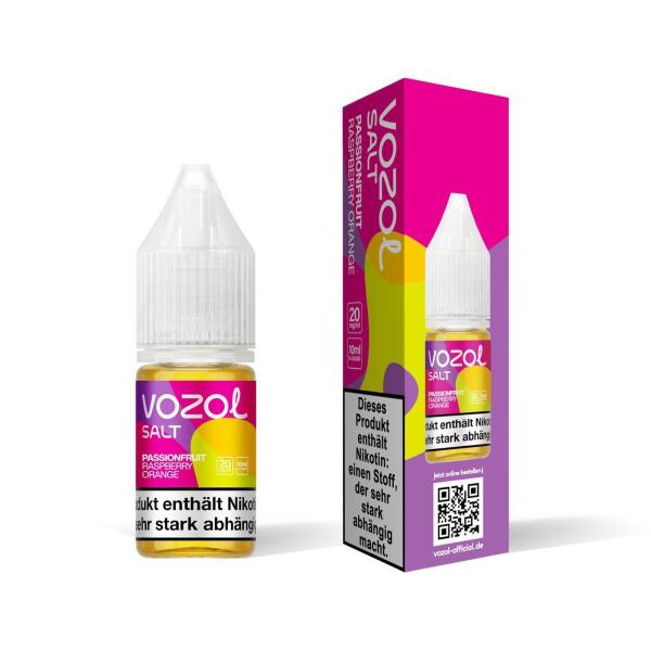 Vozol Liquid NicSalt 10ml - Passionfruit Raspberry Orange - 20mg Nikotin