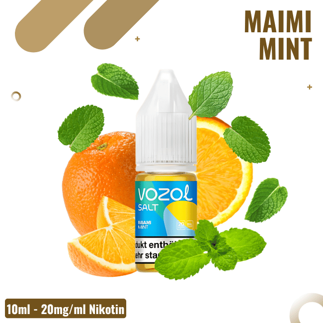 Vozol Liquid NicSalt 10ml - Miami Mint - 20mg Nikotin