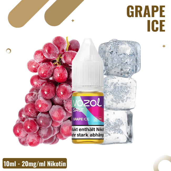 Vozol Liquid NicSalt 10ml - Grape Ice - 20mg Nikotin