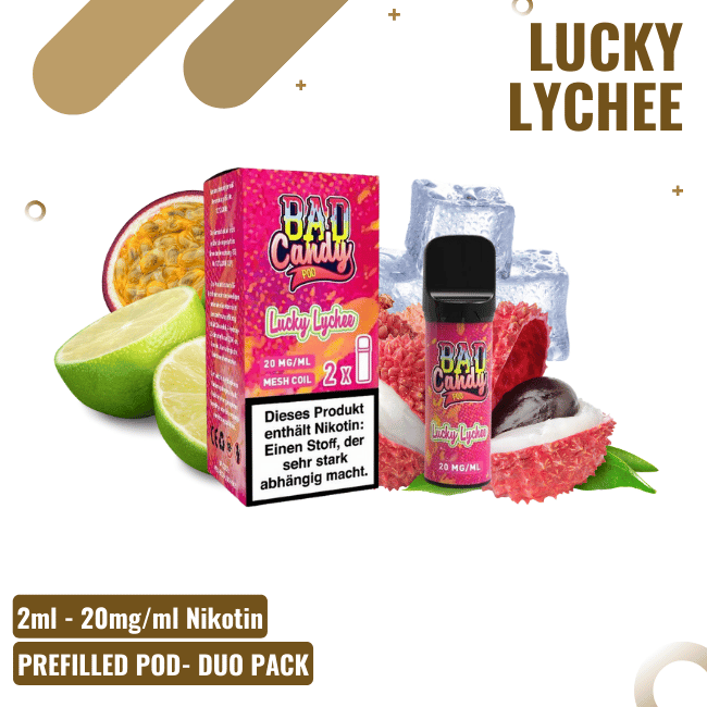 Bad Candy Pods 2er Pack - Lucky Lychee