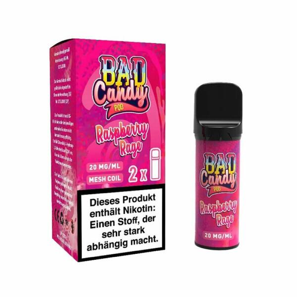 Bad Candy Pods 2er Pack - Raspberry Rage - ELFA Kompatibel