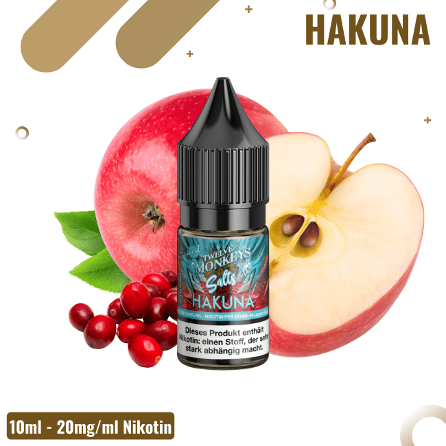 Twelve Monkeys Iced NicSalt 10ml - Hakuna - 20mg Nikotin